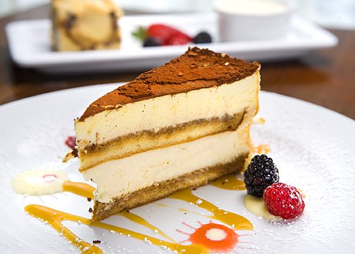 Tiramisu dessert, restaurant menu photography